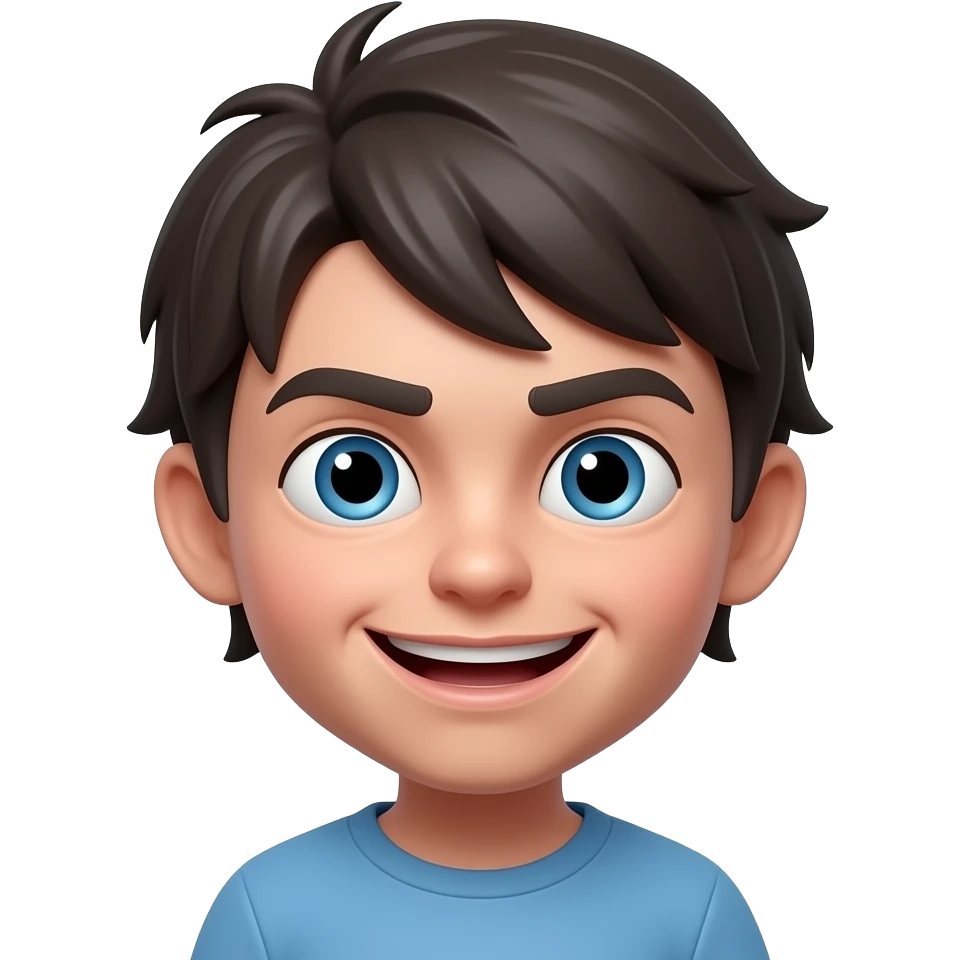 Generate me an evil 🧒 3-D emoji