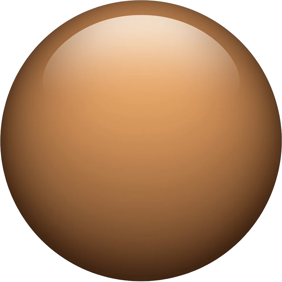 brown circle emoji