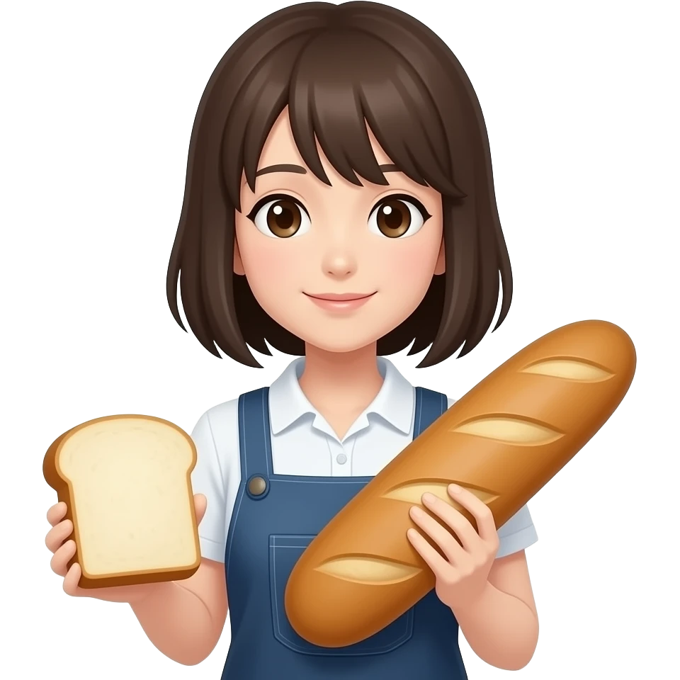 Kasane teto with bread emoji