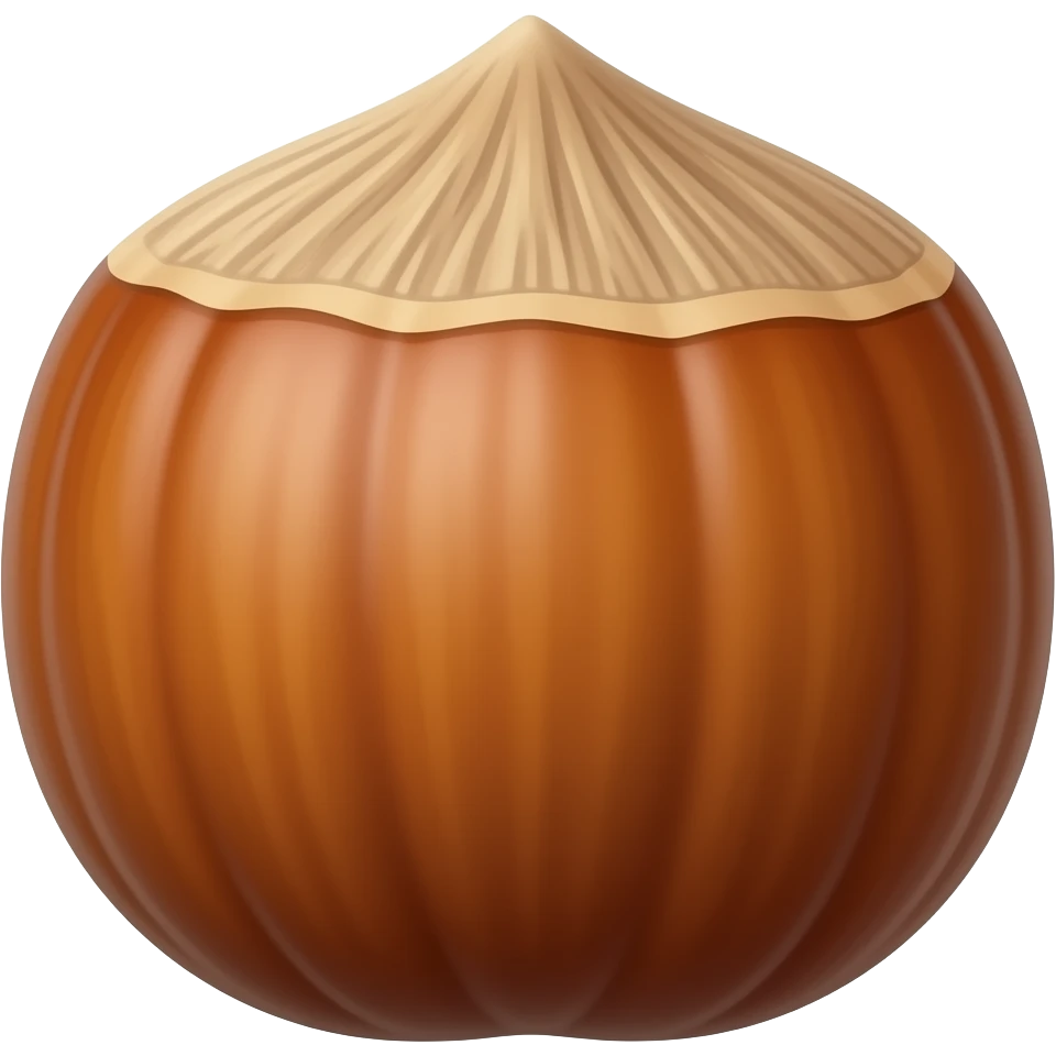 Hazelnut emoji