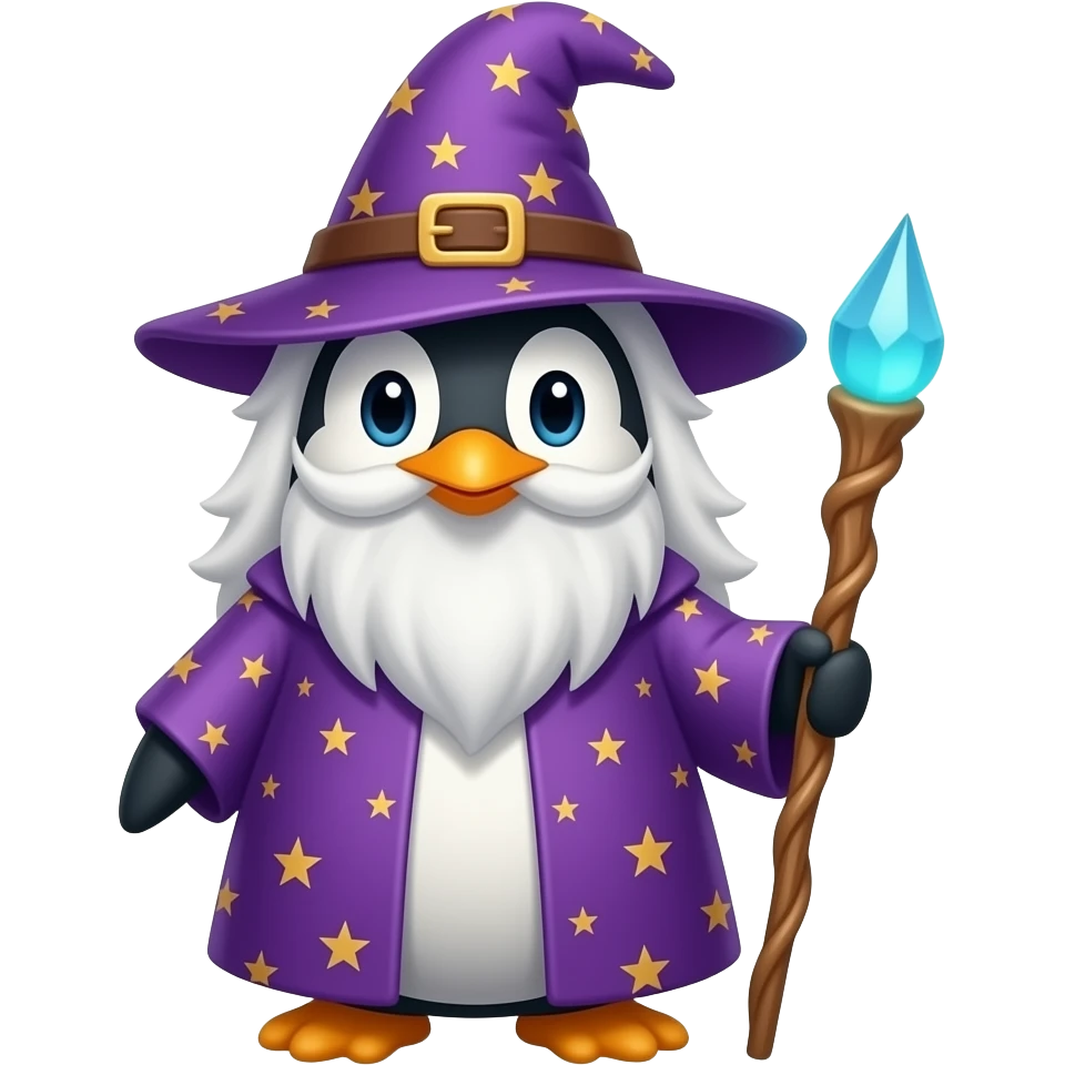 Penguin Wizard emoji