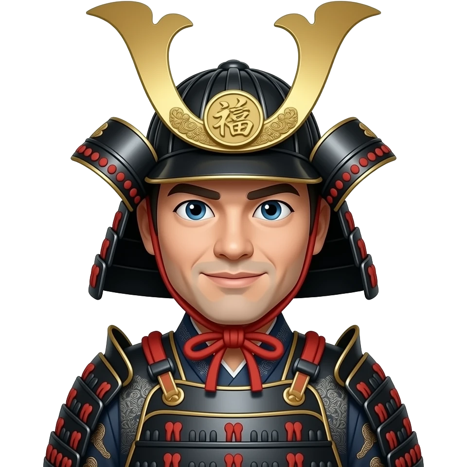a modern samurai emoji
