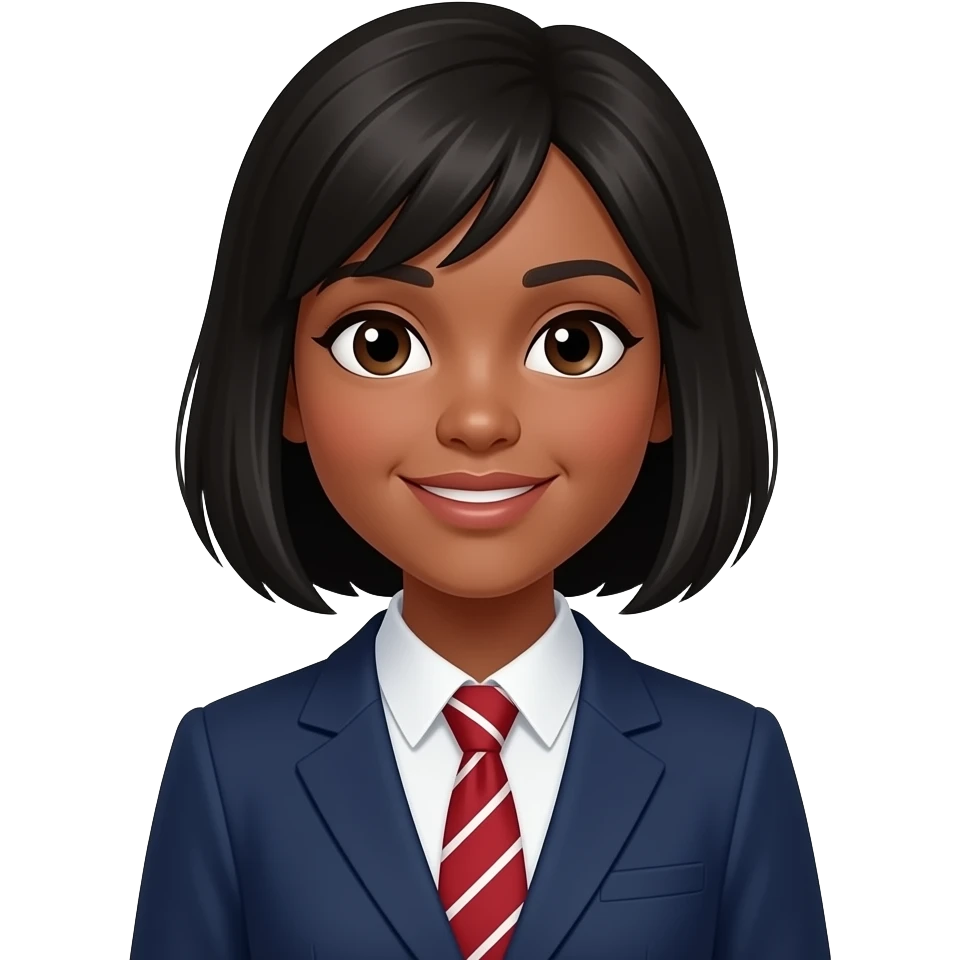 흑인 외국인 20대 교환 여학생 emoji