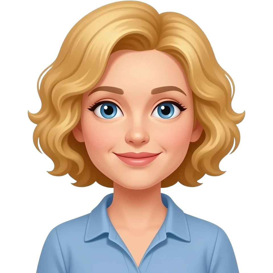 mom with blond short curly hair emoji