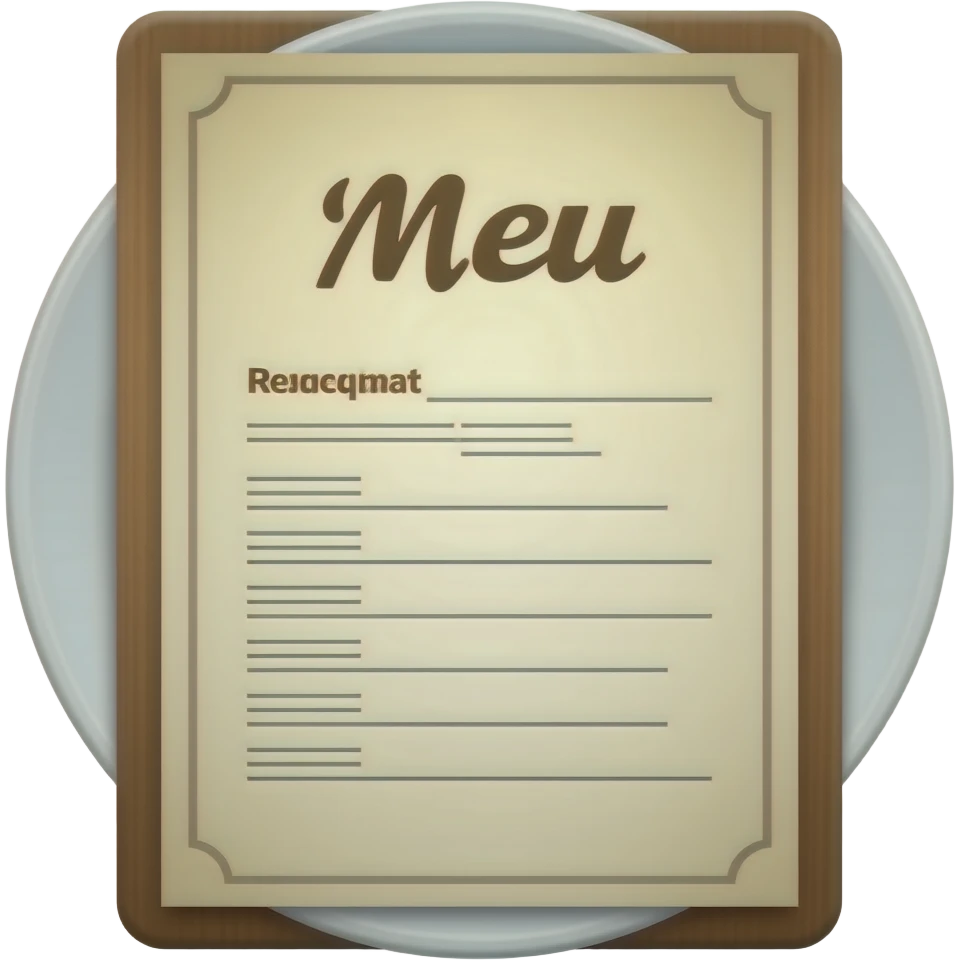 restaurant menu emoji