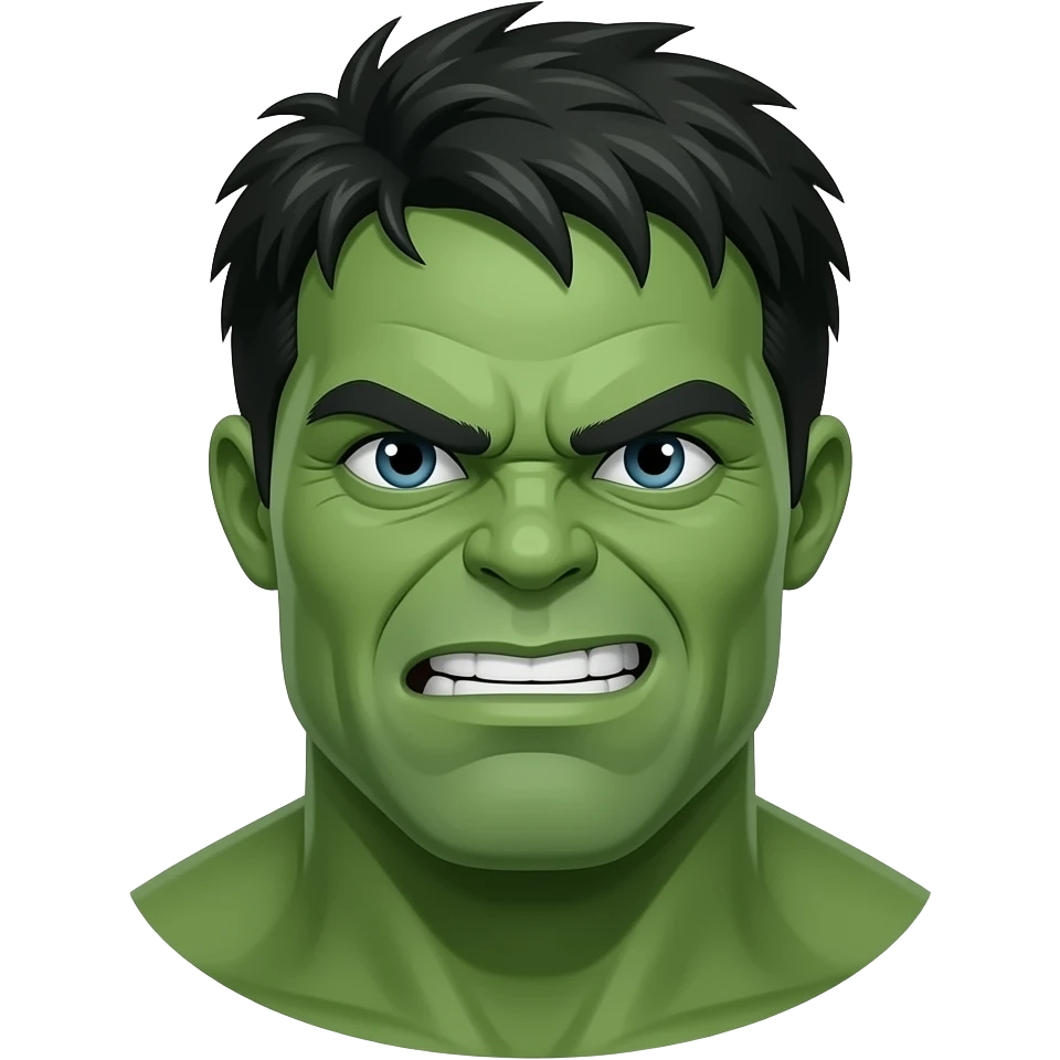 Hulk  verde emoji