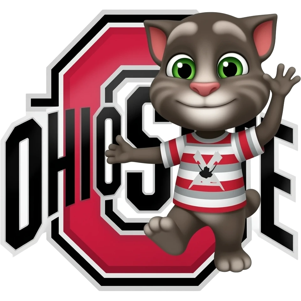 Ohio State Talking Tom wish car emoji