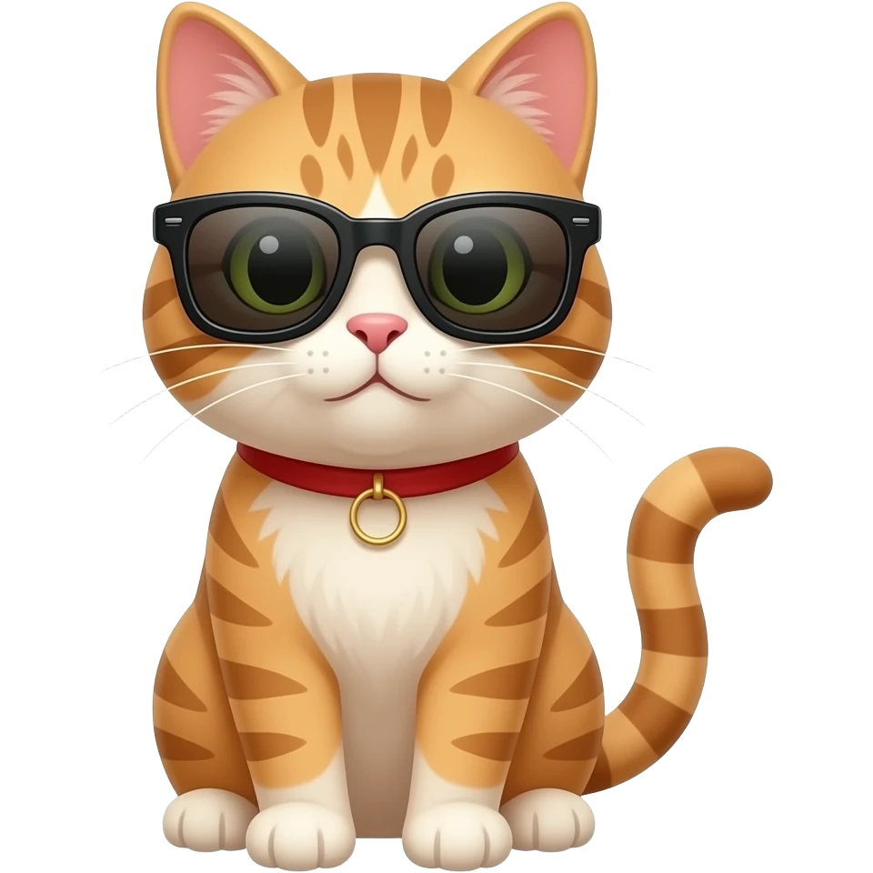 Cat wearing sunglasses emoji