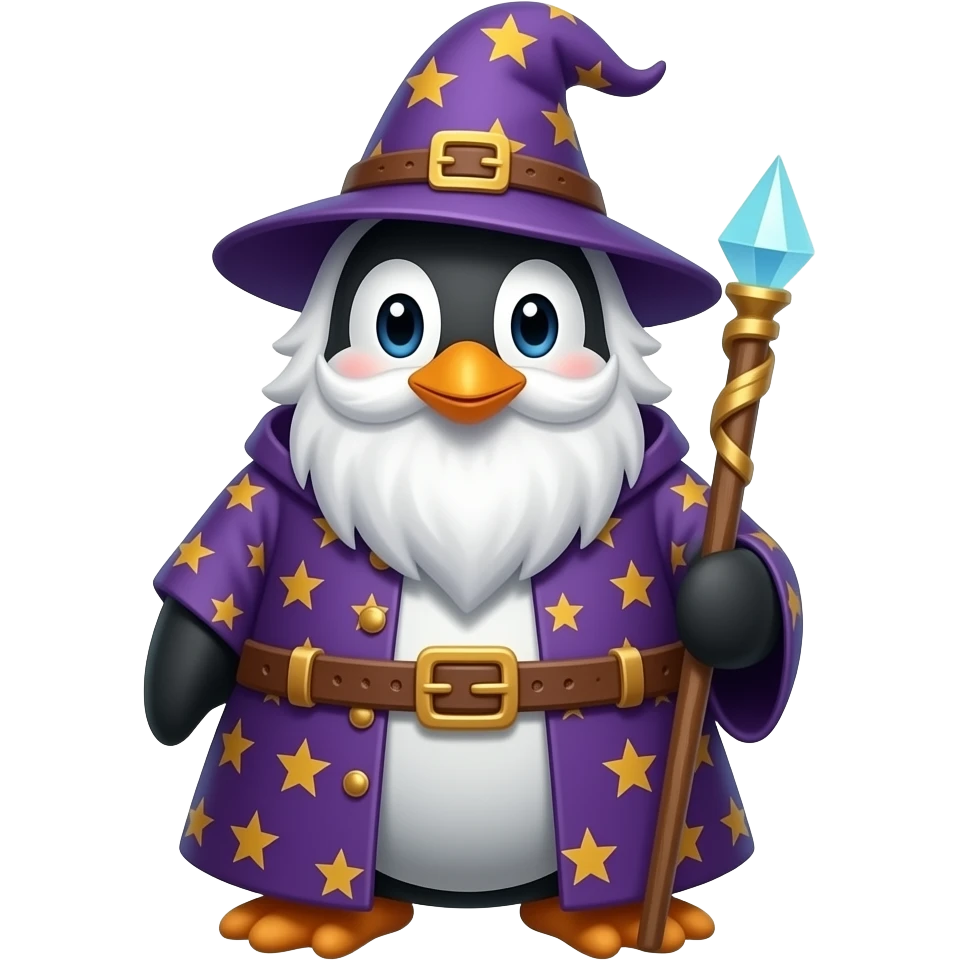 Penguin Wizard emoji