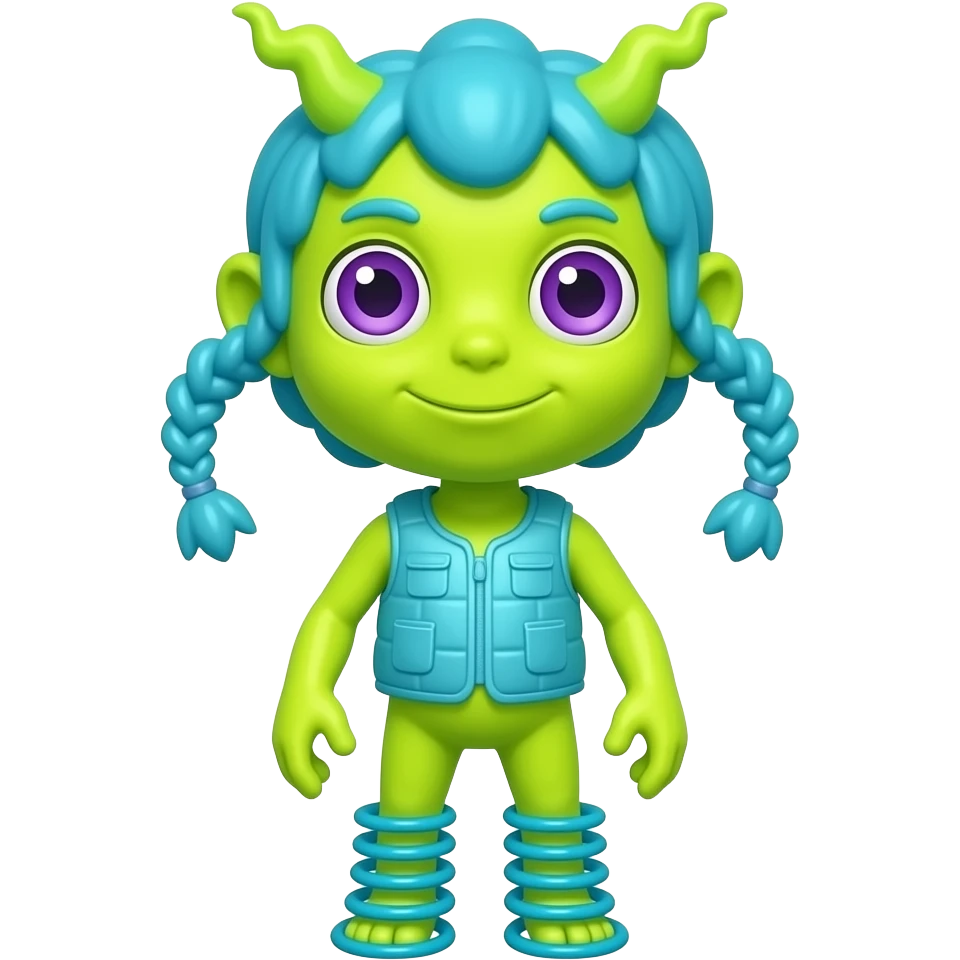 Full-body entity named Bizzoro with a giant zigzag head, tiny body ...
