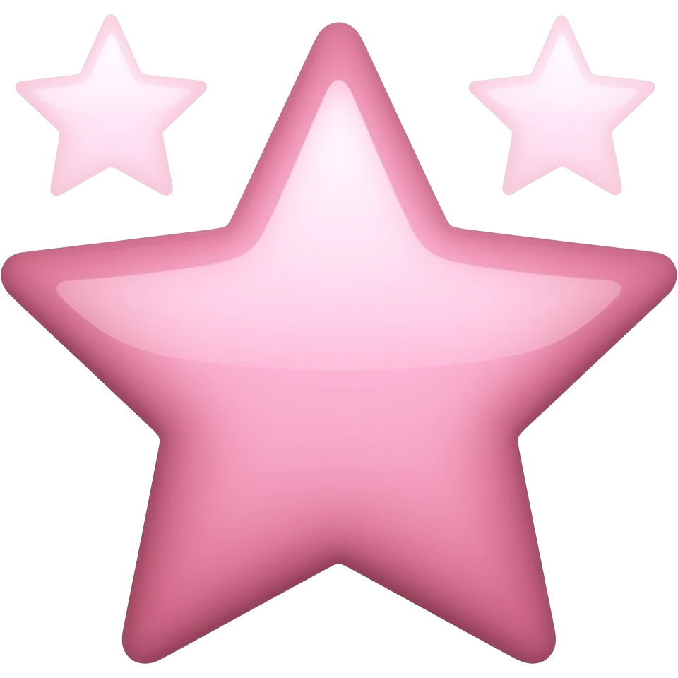 Розовые звездочки emoji