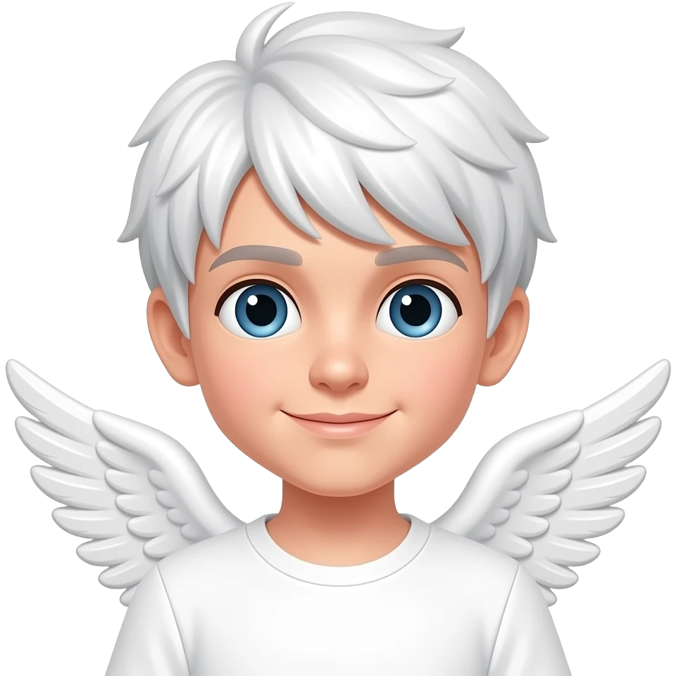 مث همین پسر باشع فقط با مو های سفيد  فرشته‌ باشه emoji