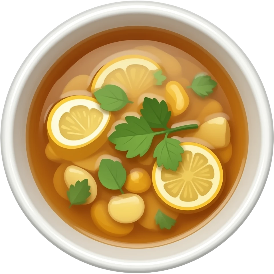 soup seen from above emoji