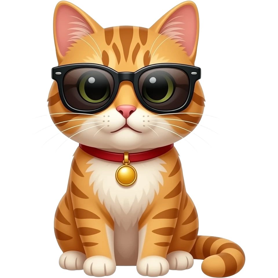 Cat wearing sunglasses emoji