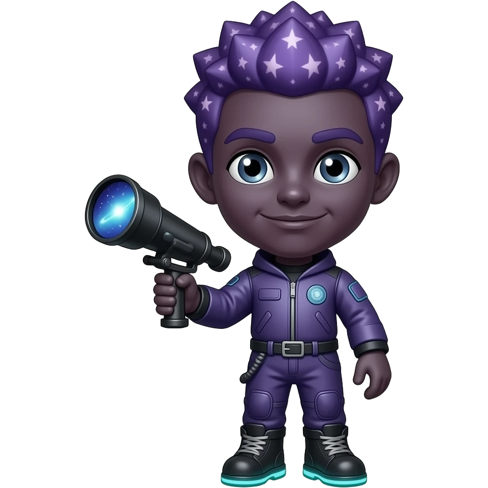 A full body Galaxy Telescope Entity with a big head and small body ...