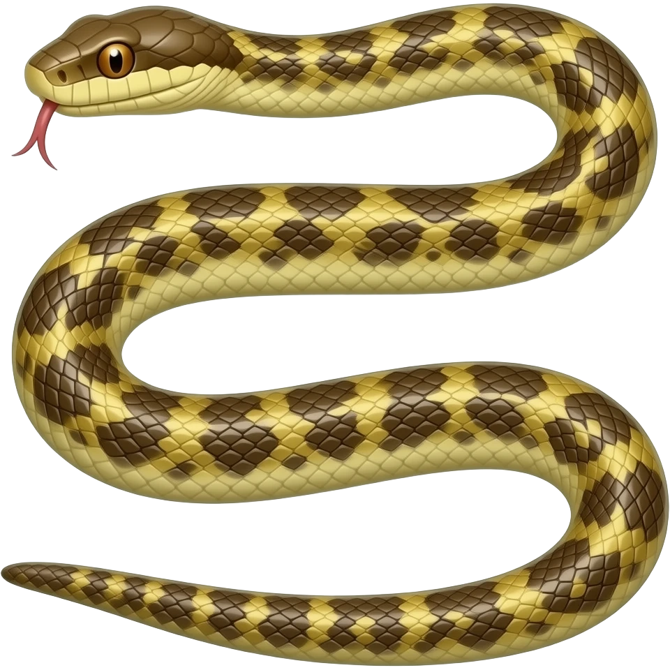 stretched-out snake emoji