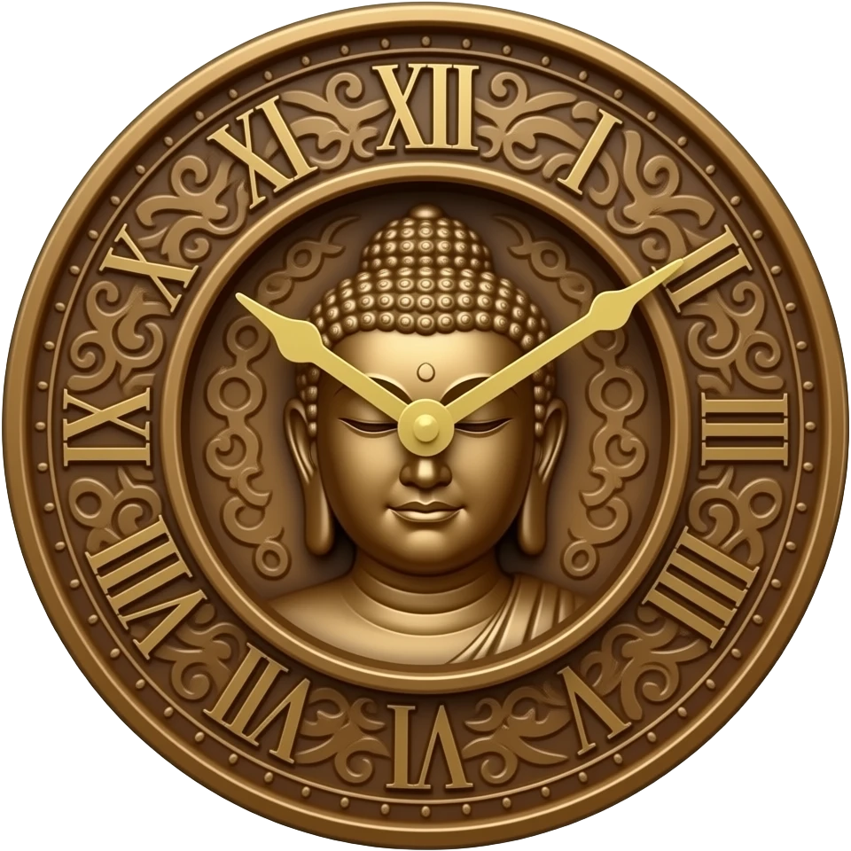 buddha clock emoji