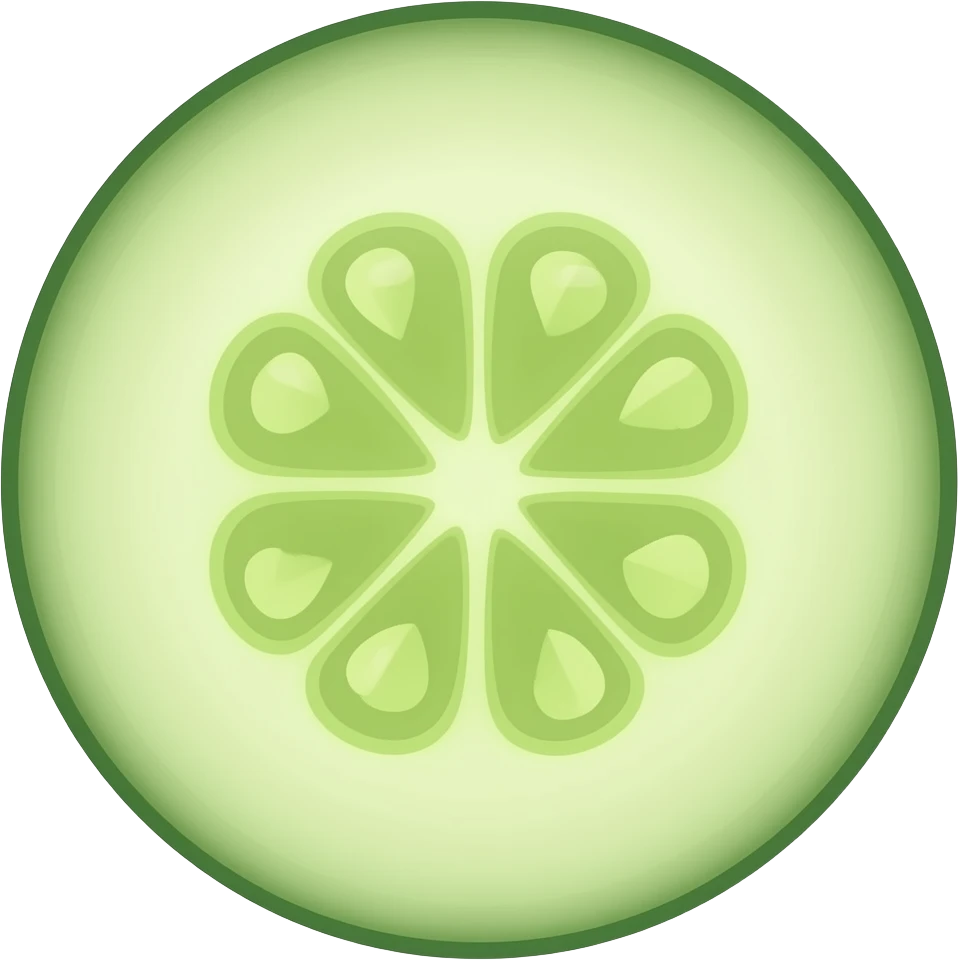 Cucumber slice emoji