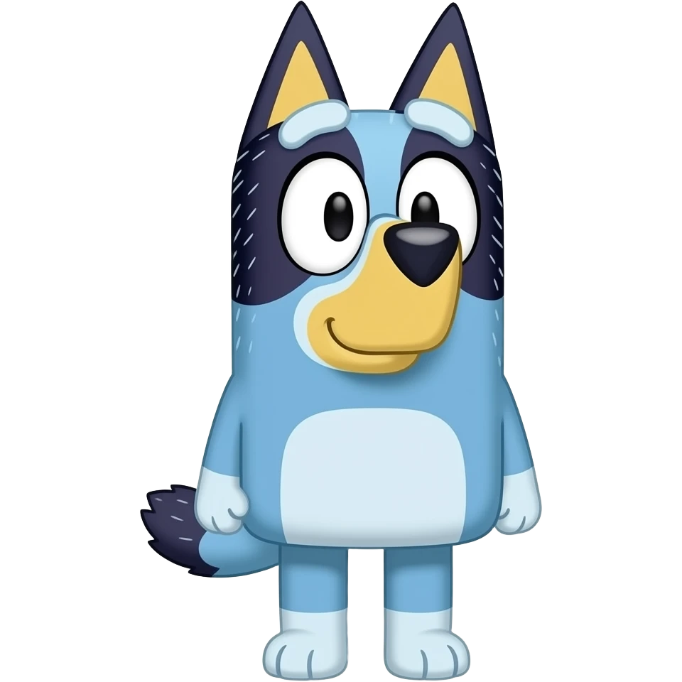 bluey the dog anthro emoji