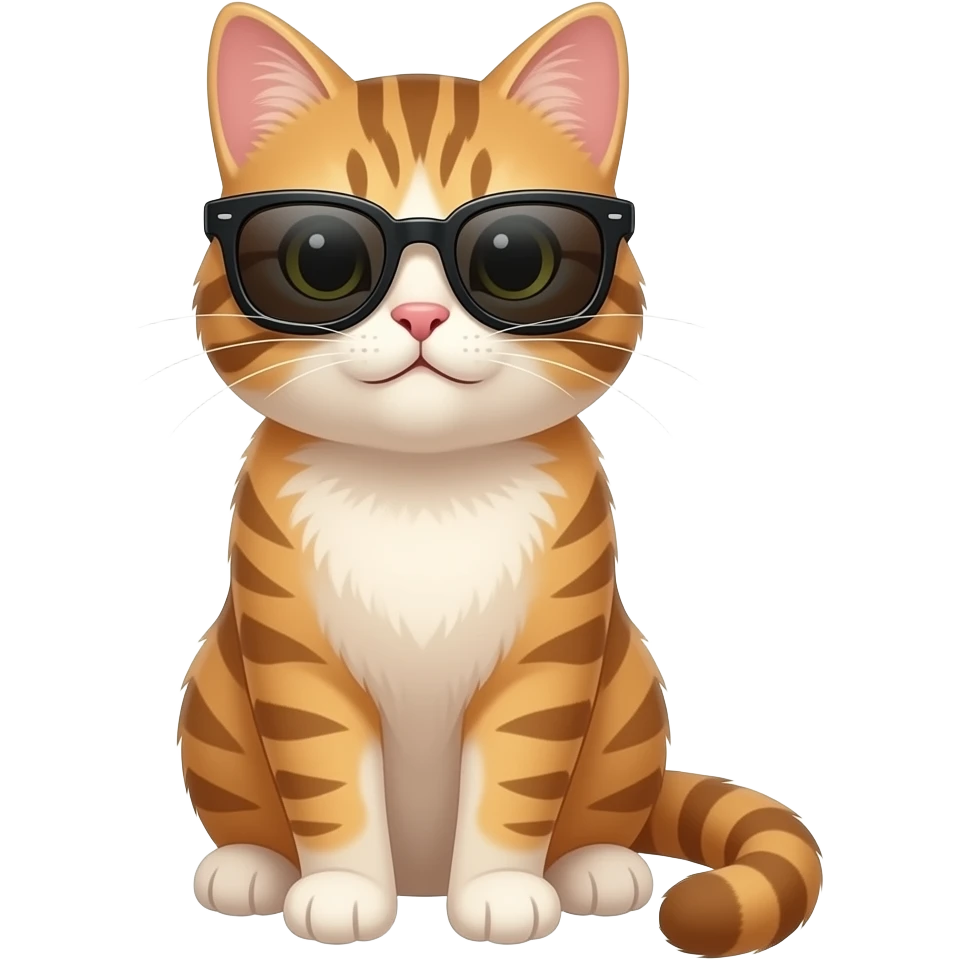 Cat wearing sunglasses emoji