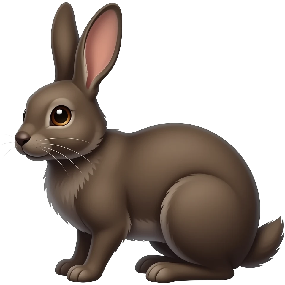 dark hare emoji