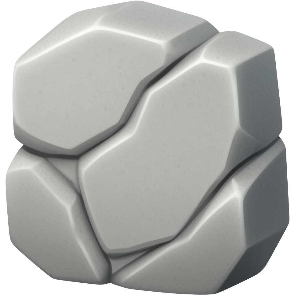 crumbling stone emoji
