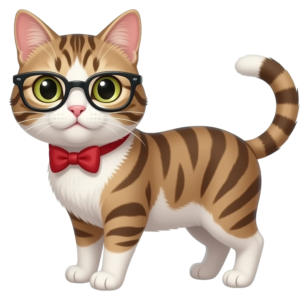 Preppy girl cat emoji