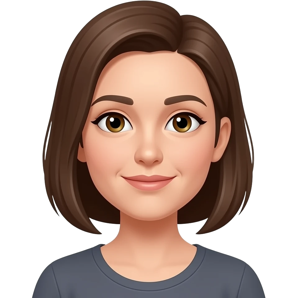 잔주름이 있는 여자 얼굴 표면 네모 이미지 emoji