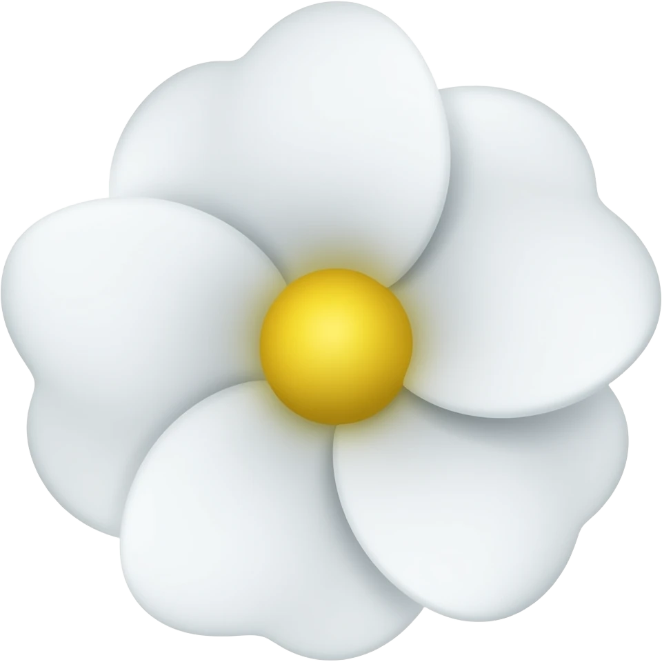 Emoji de flor branca emoji