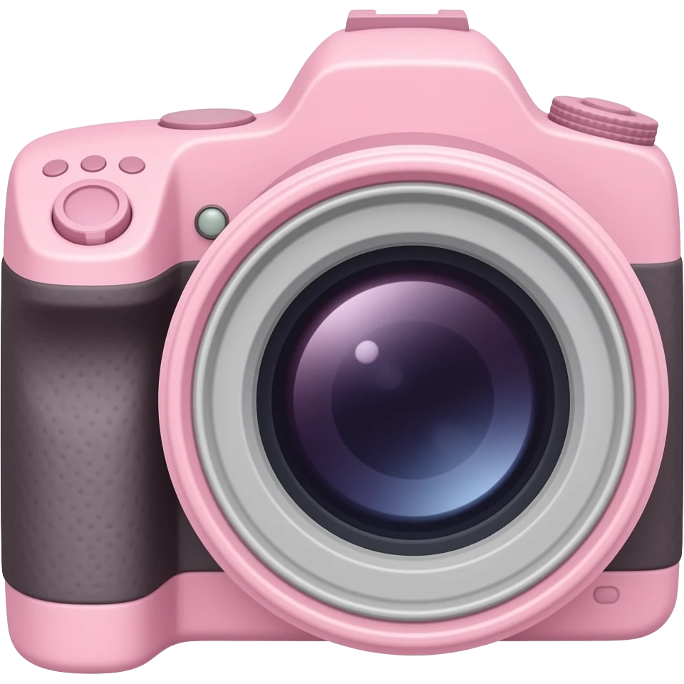 pink camera emoji