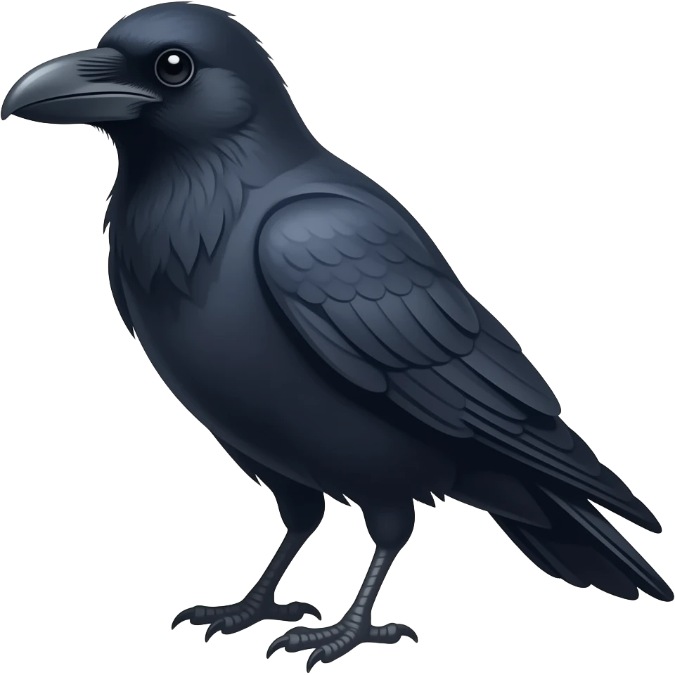 Crow emoji