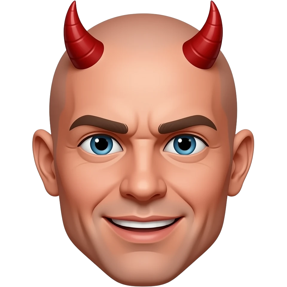 devil bald emoji