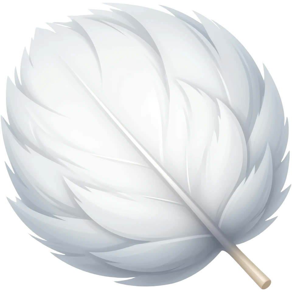 goose down-themed raw material emoji