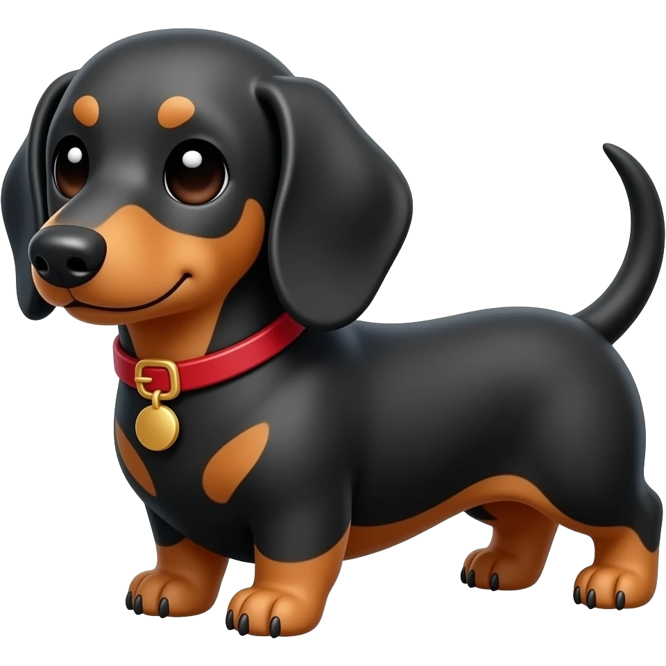 kawaii dachshund emoji