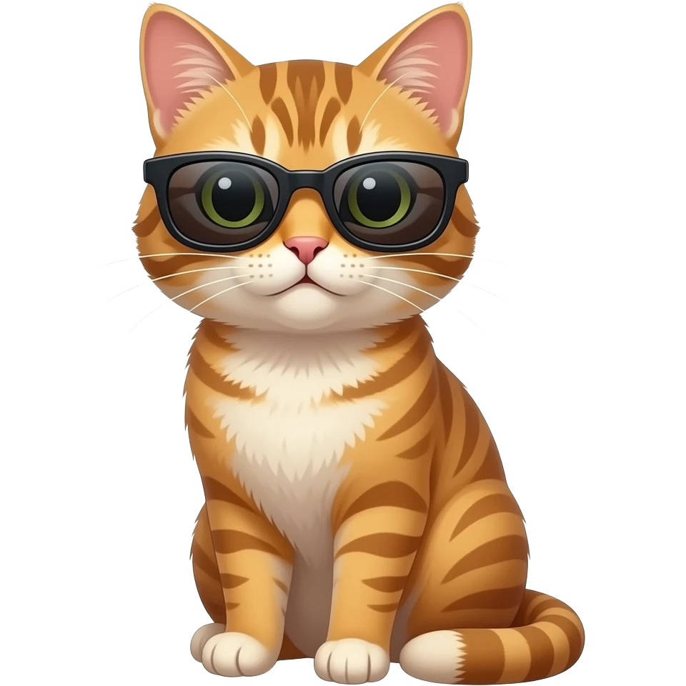 Cat wearing sunglasses emoji