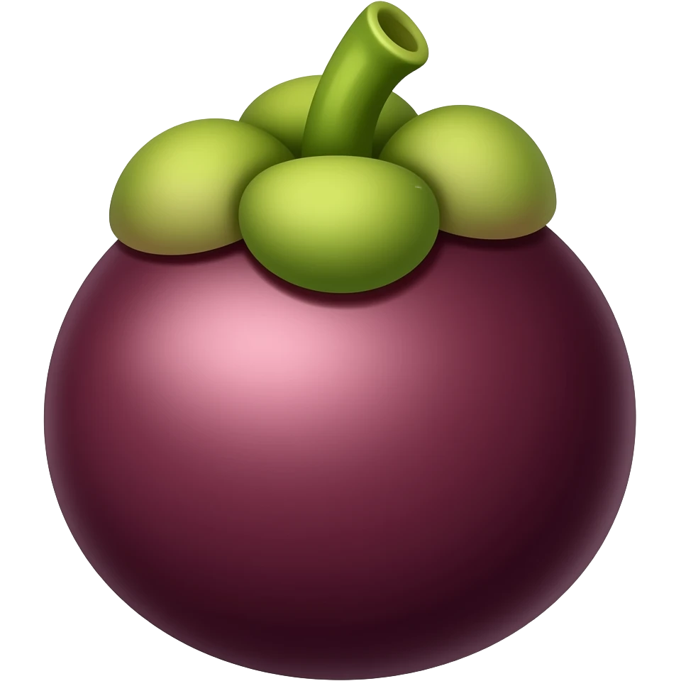 Mangosteen emoji emoji
