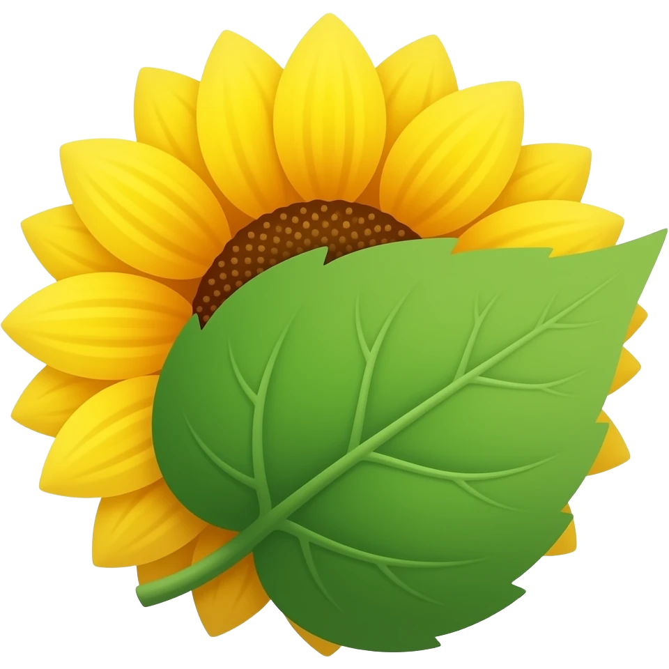 Sunflower hiding emoji