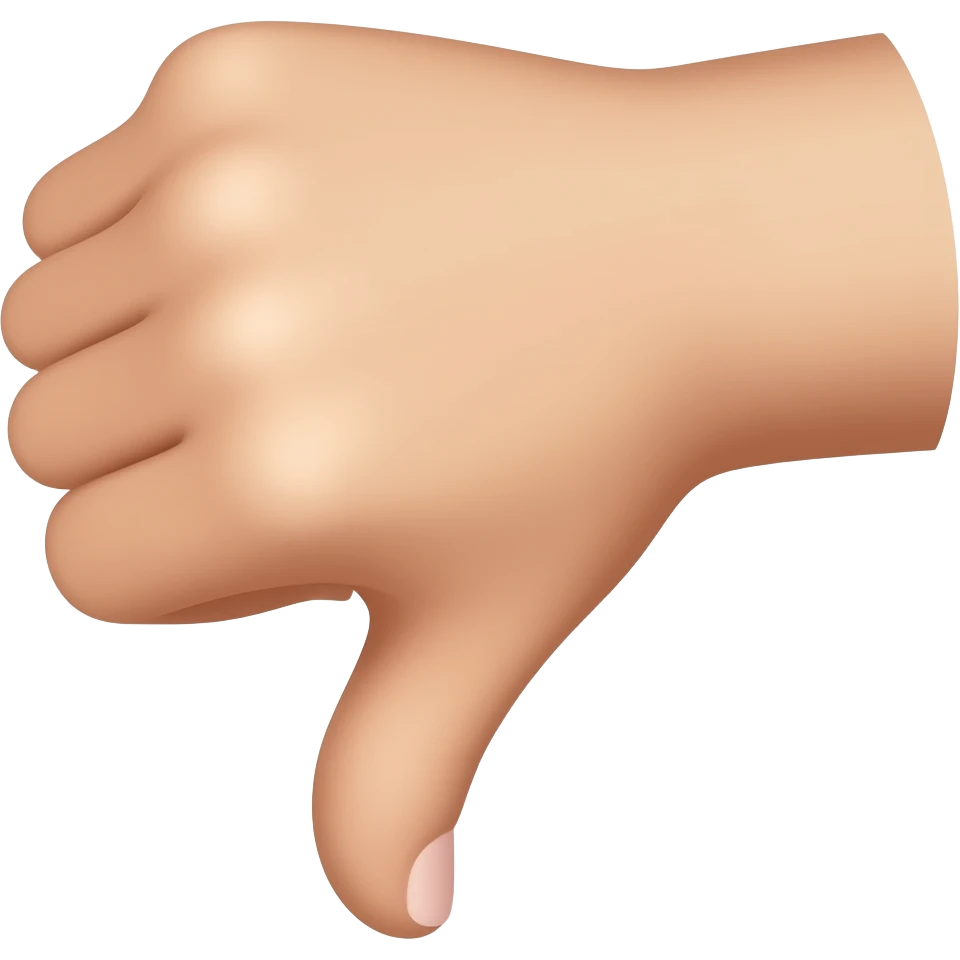 Thumbs Down / Bad emoji