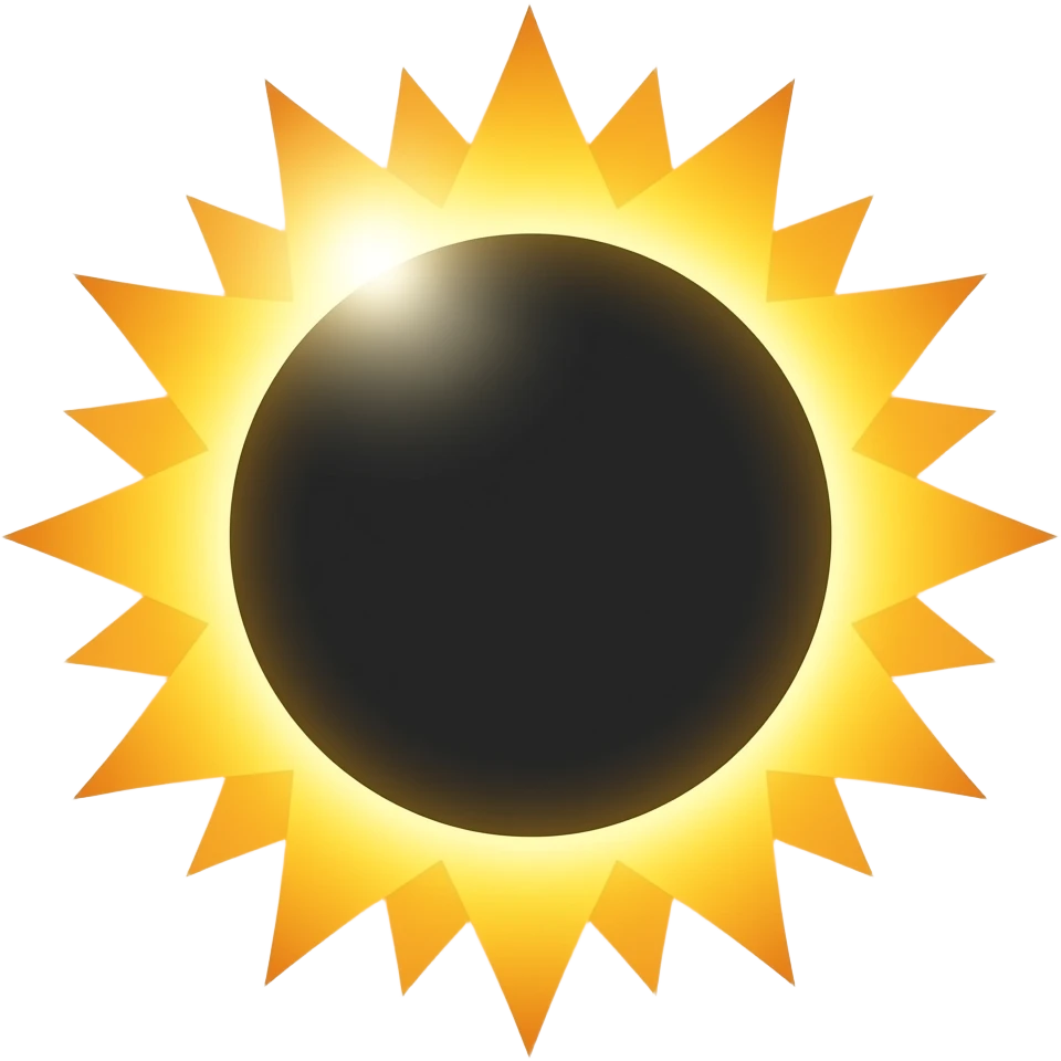 Solar eclipse emoji