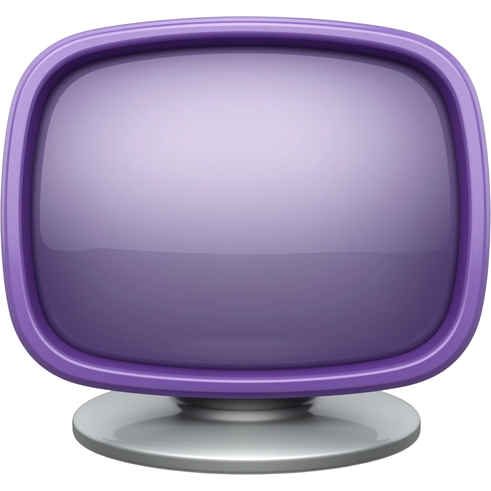 purple tv emoji