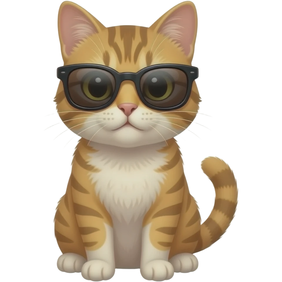 Cat wearing sunglasses emoji