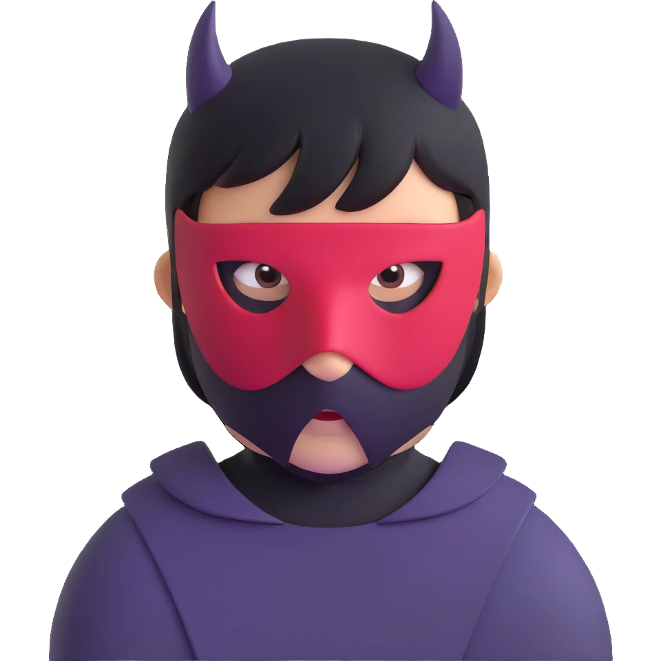 Alex the Terrible with mask emoji