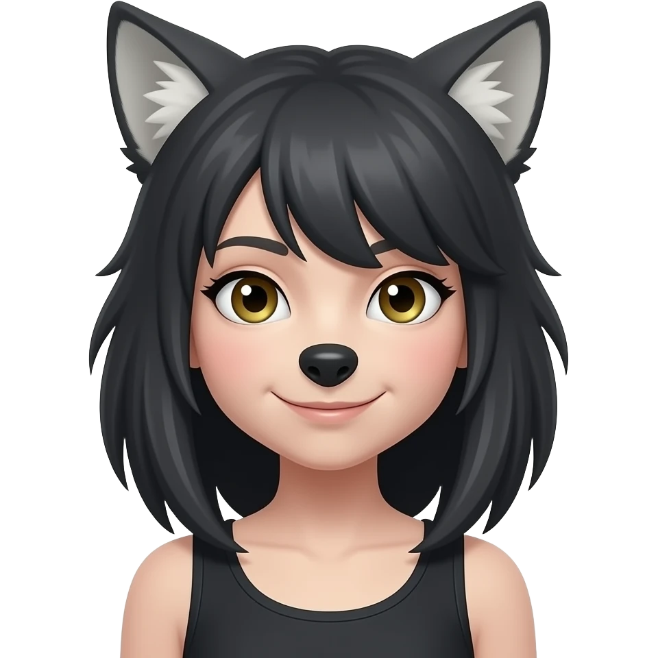 Werewolf girl emoji