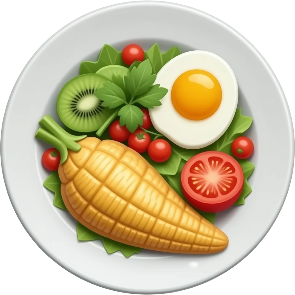 plato saludable emoji