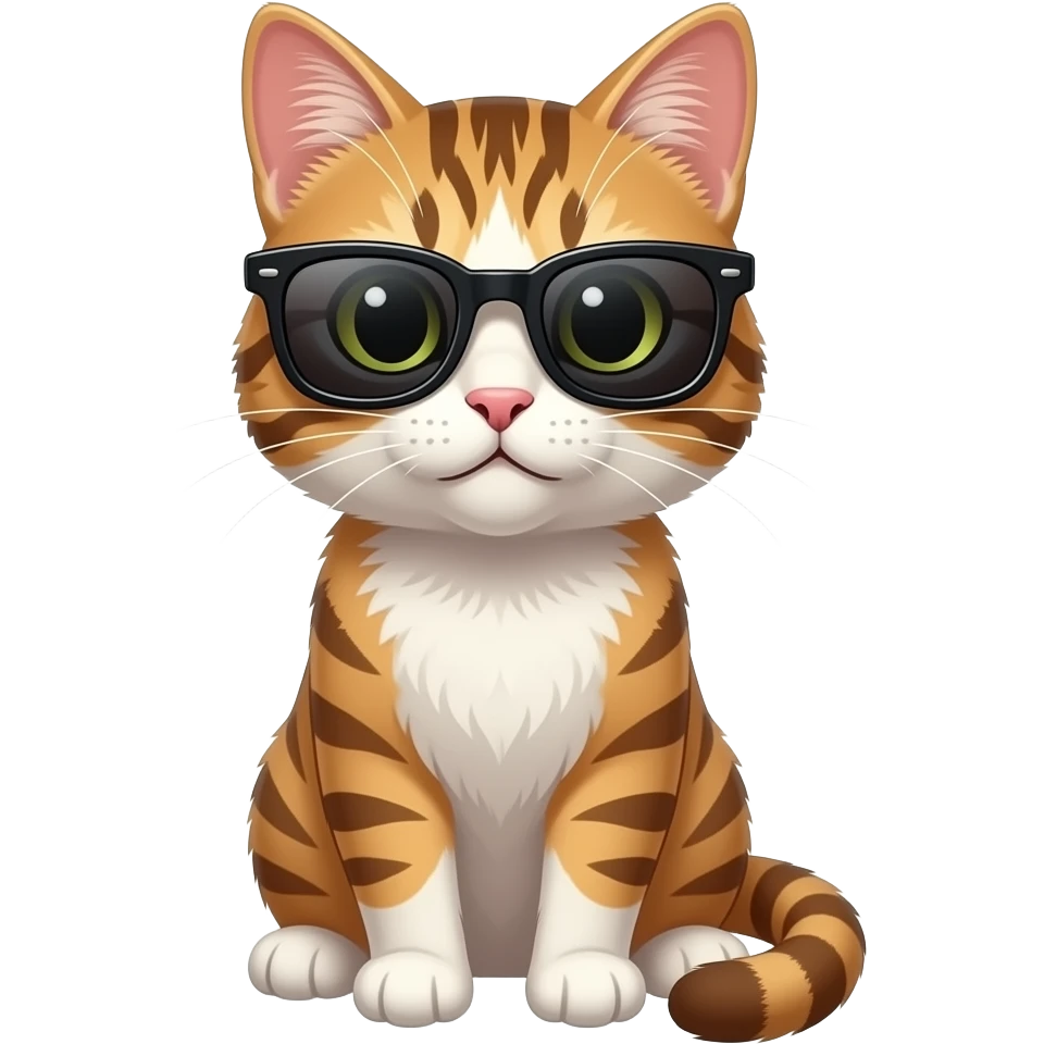 Cat wearing sunglasses emoji
