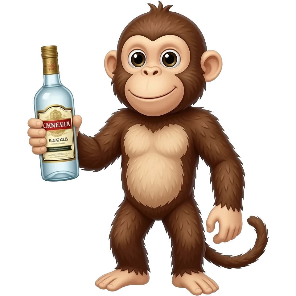 monkey  gin emoji