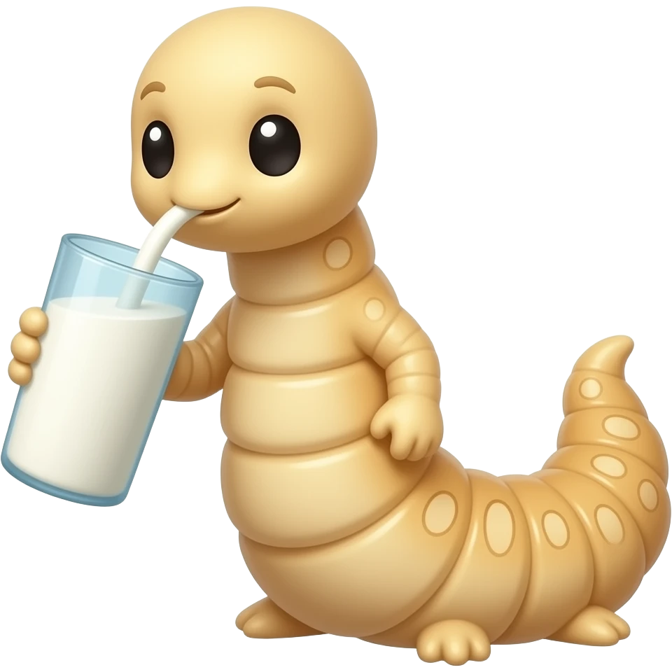 Dune worm getting milk emoji