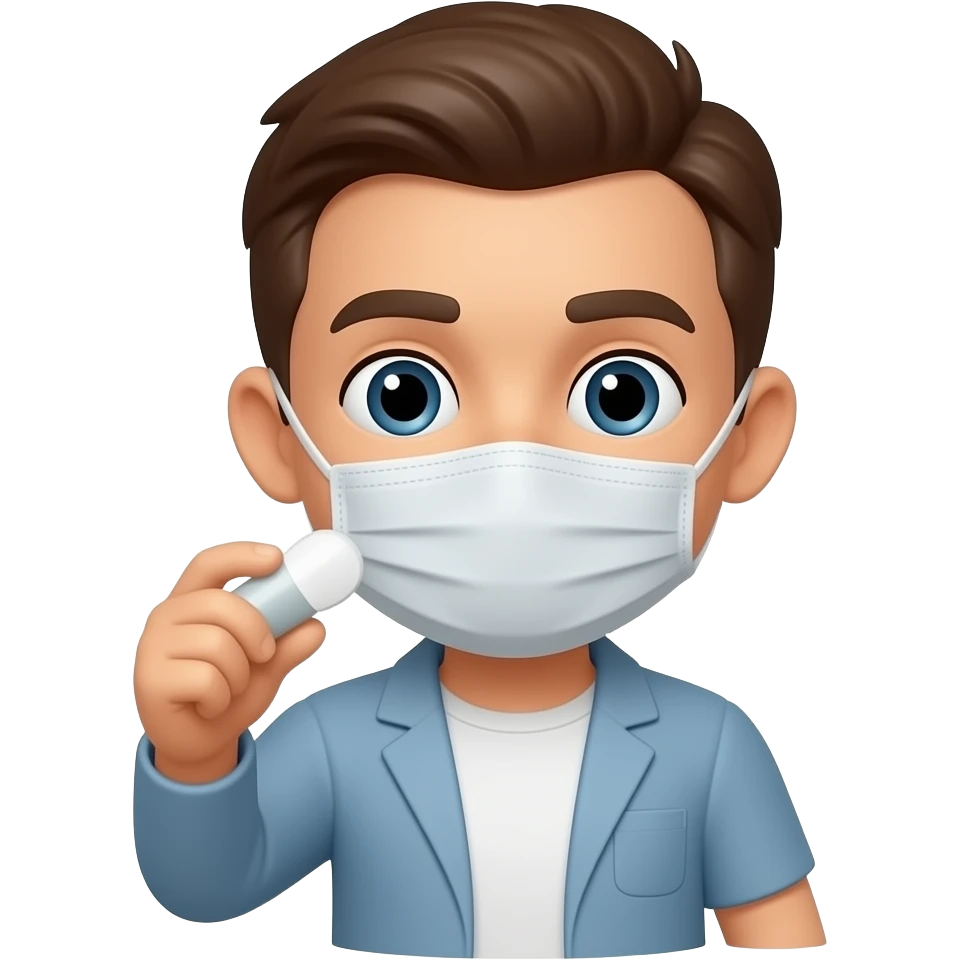 A person taking medicine emoji