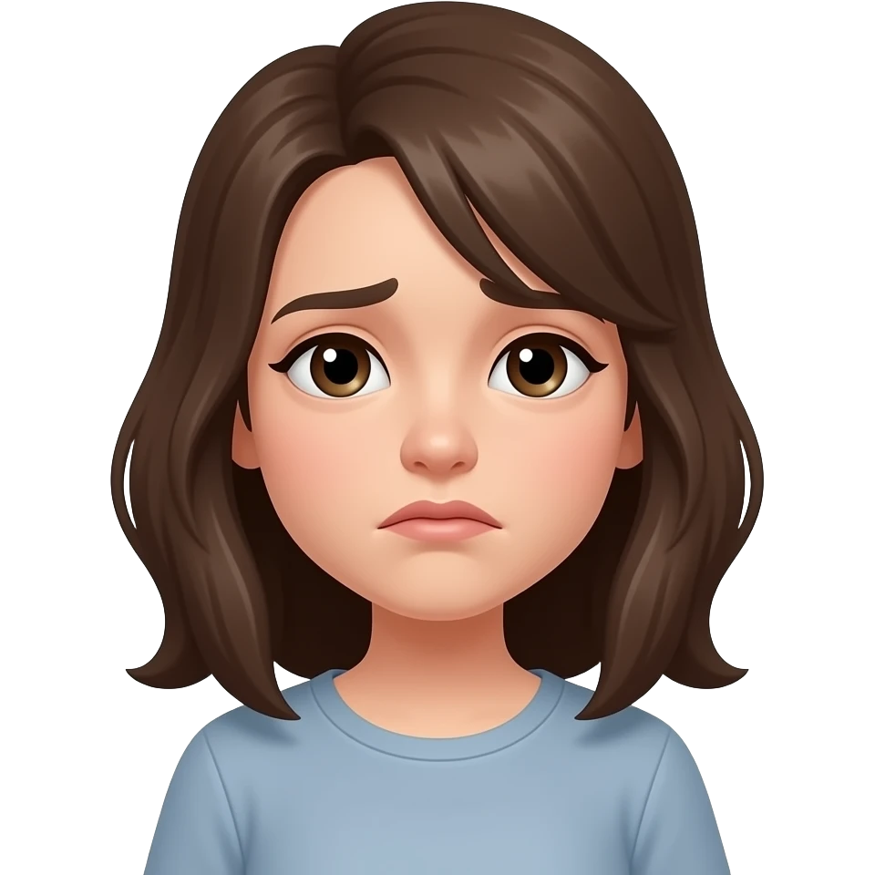 грустное лицо женщины emoji