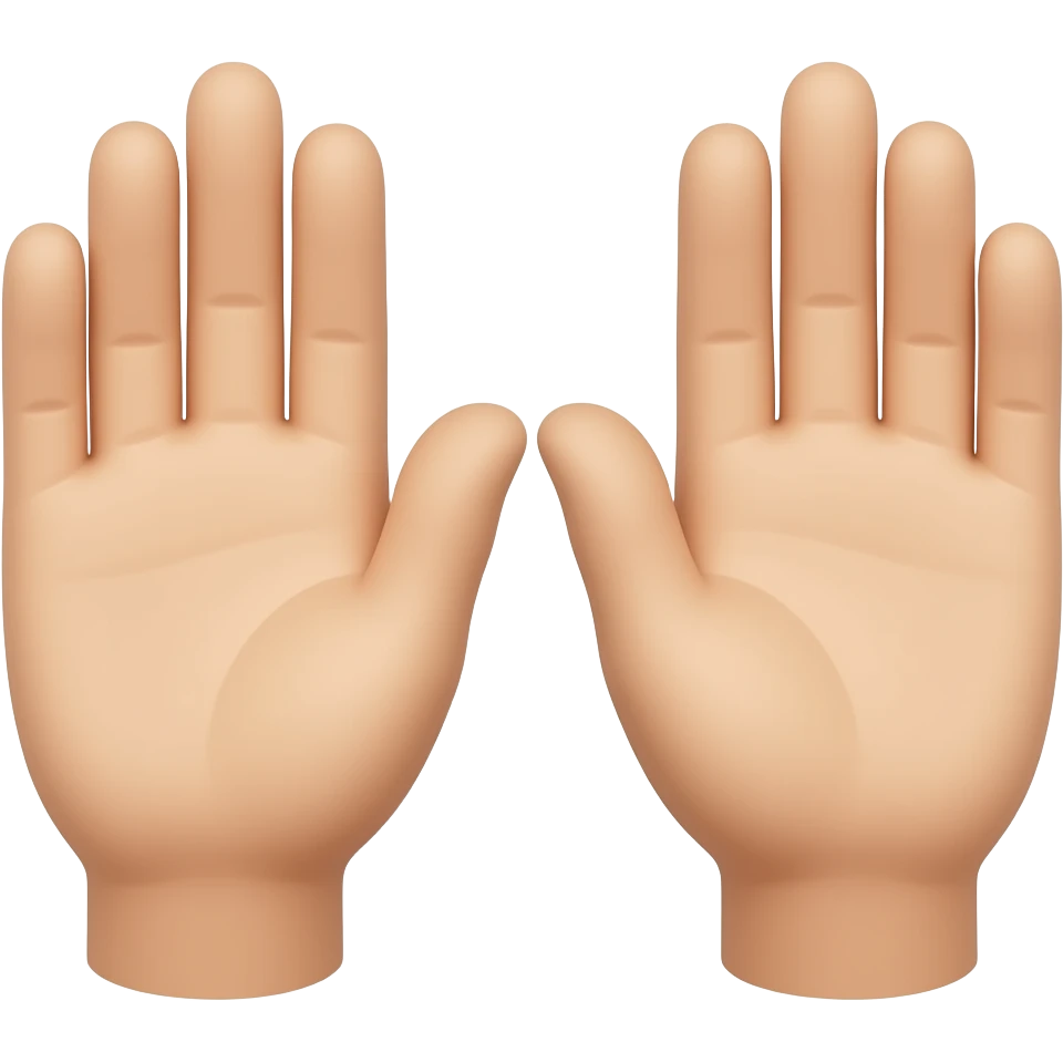 две ладони emoji